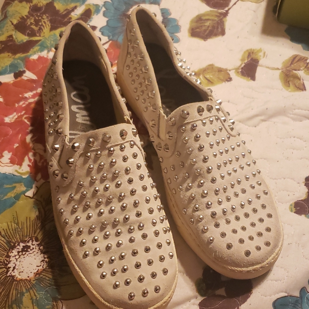 Off white Studded Sam Edelman sneaker.